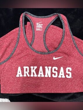Nike Arkansas Women's Tank Racerback Tank Top XL Red Cardinal Heather Red
